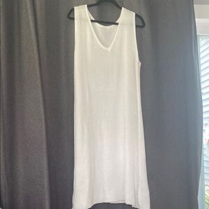 SHEIN Curve White Knit Sweater dress